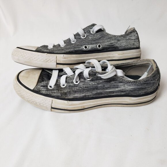 Converse All Star Women's Grey Low Top Lace Up Sneakers Sz 6 GREAT CONDITION!!! - Picture 1 of 8